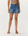 Quince Women's Bella Stretch Vintage Shorts In Blue