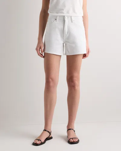 Quince Women's Bella Stretch Vintage Shorts In White