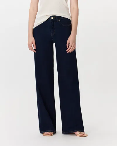 Quince Women's Bella Stretch Wide Leg Jeans In Deep Rinse
