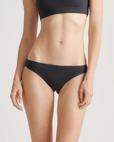 Quince Women's Bikini In Black/soft White/ocean