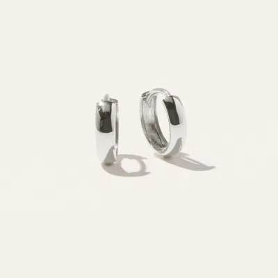 Quince Women's Bold 14k Hoop Earrings Earrings In White Gold