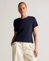 Quince Women's Boxy Crewneck T-shirt In Deep Navy