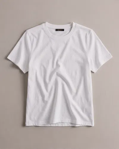 Quince Women's Boxy Crewneck T-shirt In White