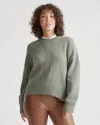 Quince Women's Boyfriend Crew Sweater In Agave