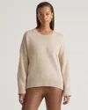 Quince Women's Boyfriend Crew Sweater In Cement Marl