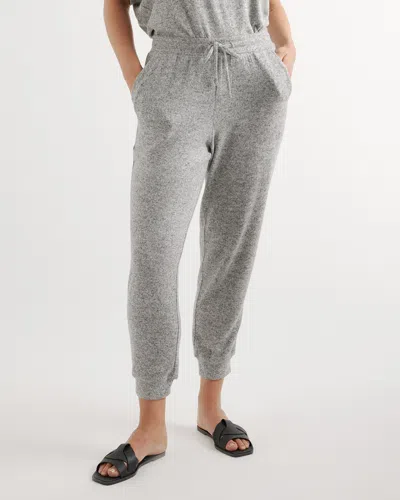 Quince Women's Brushed Lounge Jogger In Heather Grey