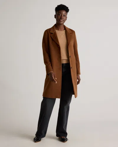 Quince Women's Camel-hair Single-breasted Midi Coat In Vicuna