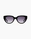 Quince Women's Capri Polarized Acetate Sunglasses In Black With Grey Gradient Lens