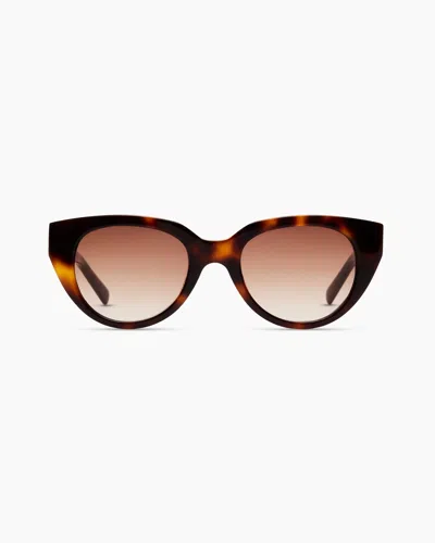 Quince Women's Capri Polarized Acetate Sunglasses In Ginger Tortoise With Brown Gradient Lens