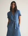 Quince Women's Chambray Tencel Button Front Dress