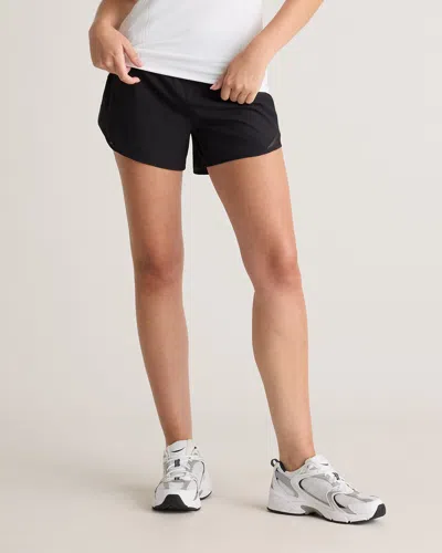Quince Women's Classic Running Short 4" In Black