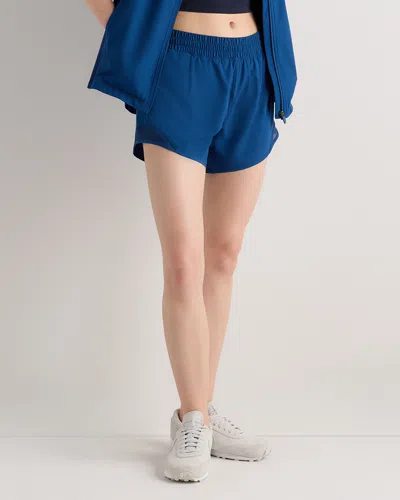 Quince Women's Classic Running Shorts 4" In Blue
