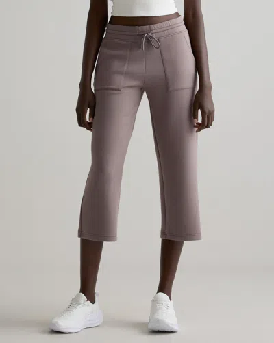 Quince Women's Cloudcomfort High-rise Cropped Sweatpant In Brown