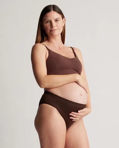 Quince Women's Comfort Rib Maternity Nursing & Pumping Bralette