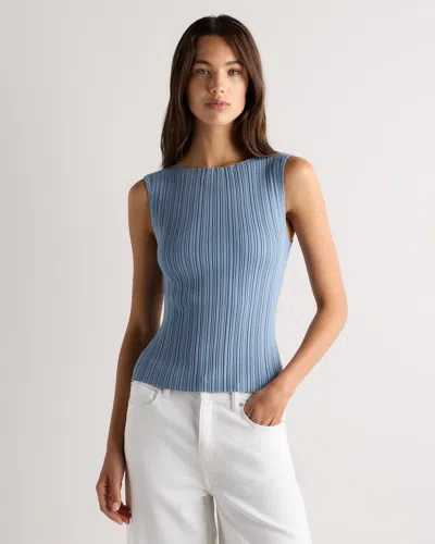 Quince Women's Cotton Cashmere Ribbed Tank Top
