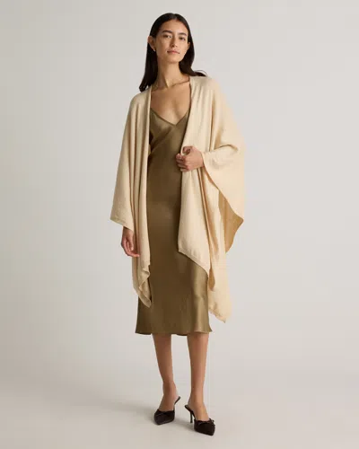Quince Women's Cotton Cashmere Ruana In Oatmeal