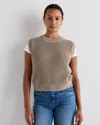 Quince Women's Cotton Linen Sweater Tank Top In Gray