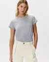 Quince Women's Cotton Modal Crew Neck Swing T-shirt In Gray