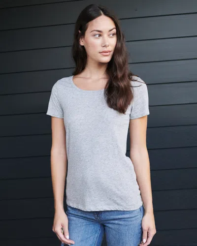 Quince Women's Cotton Modal Crew Neck T-shirt In Heather Grey