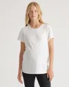 QUINCE WOMEN'S COTTON MODAL MATERNITY CREWNECK T-SHIRT 2-PACK