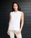 Quince Women's Cotton Modal Muscle Tank Top In White