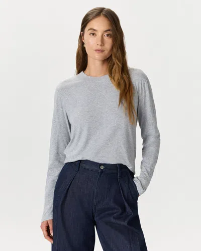 Quince Women's Cotton Modal Relaxed Long Sleeve T-shirt In Gray