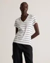 Quince Women's Cotton Modal V-neck T-shirt