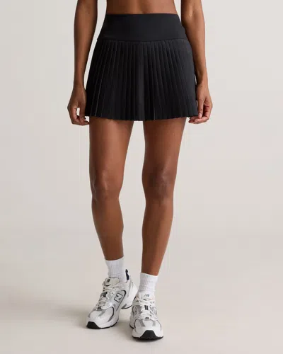 Quince Women's Court Sport Pleated Tennis Skirt In Black