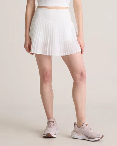 Quince Women's Court Sport Pleated Tennis Skirt In Classic White