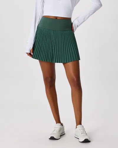 Quince Women's Court Sport Pleated Tennis Skirt In Green