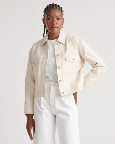 Quince Women's Cropped Jacket In Birch