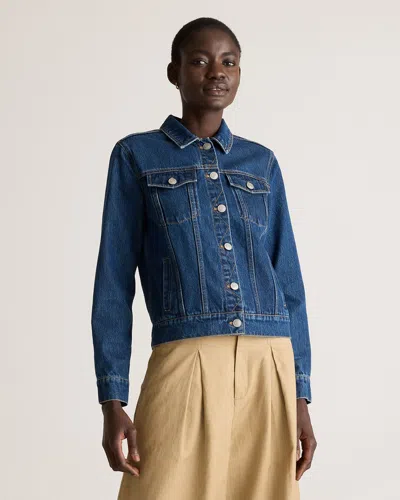 Quince Women's Denim Jacket In Dark Indigo