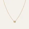Quince Women's Diamond Bezel Necklace In Yellow Gold
