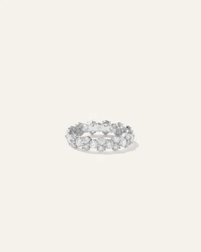 Quince Women's Diamond Cluster Eternity Band Rings In White Gold