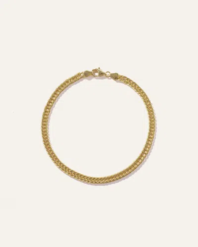 Quince Women's Double Curb Chain Bracelet In Gold Vermeil