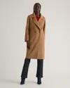 Quince Women's Double-faced Merino Wool Notched Lapel Coat In Caramel