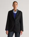 Quince Women's Double-faced Merino Wool Soft Blazer In Black