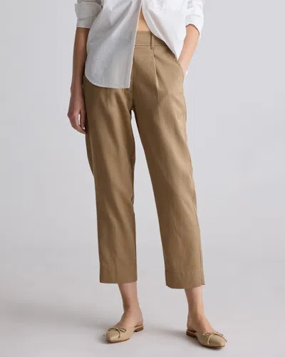 Quince Women's Drapey Twill Tapered Trouser In Baywood