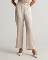 Quince Women's Drawstring Wide Leg Pants In Champagne