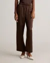 Quince Women's Drawstring Wide Leg Pants In Hot Fudge