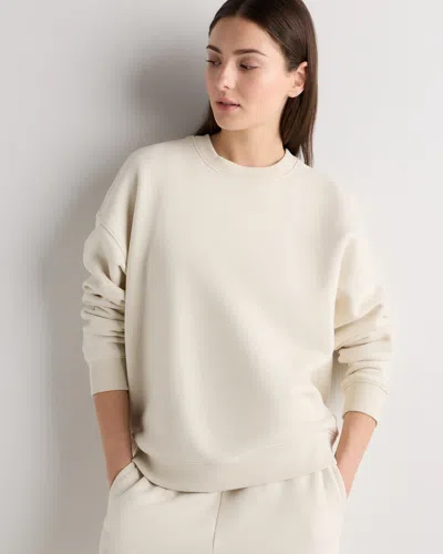 Quince Women's Everyday Fleece Crew Neck Alpaca Sweater In Neutral
