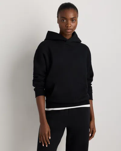 Quince Women's Everyday Fleece Hoodie In Black
