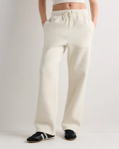 Quince Women's Everyday Fleece Straight Leg Sweatpants In Neutral