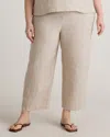 Quince Women's Extended Sizes 100% European Linen Pants In Flax