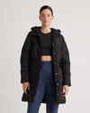Quince Women's Featherless Long Puffer Parka In Black