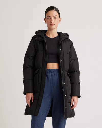Quince Women's Featherless Long Puffer Parka In Black