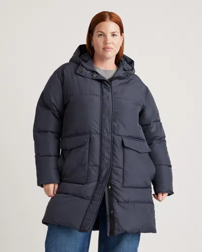 Quince Women's Featherless Long Puffer Parka In Navy