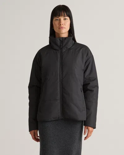 Quince Women's Featherless Puffer Zip Jacket In Black
