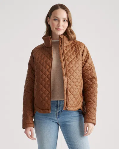 Quince Women's Featherless Quilted Puffer Jacket In Chestnut