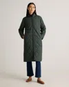Quince Women's Featherless Quilted Puffer Long Coat In Verdant Pine
